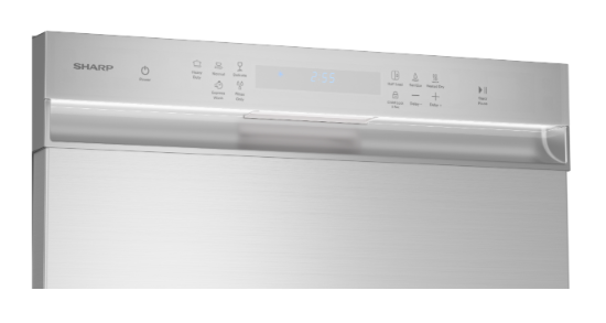 Sharp - SDW6506JS - 24″ Slide-In Dishwasher – Stainless Steel
