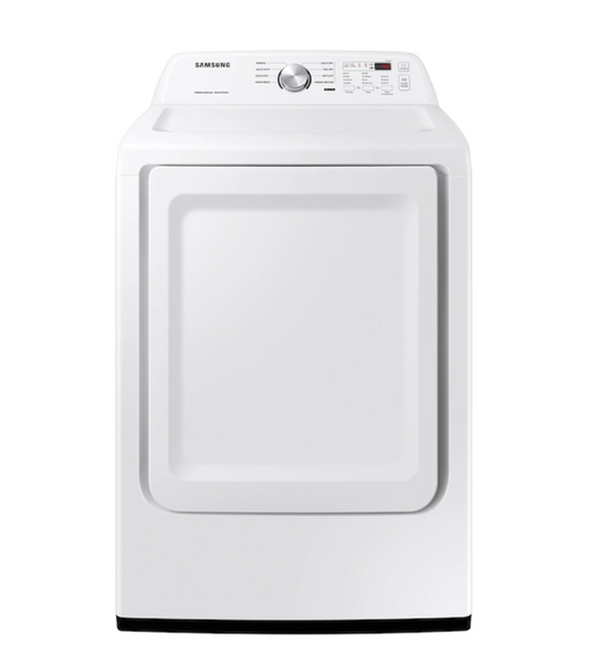 New, In Box: Samsung 7.2 cu. ft. Electric Dryer with Sensor Dry in White - DVE45T3200W