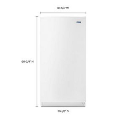 Maytag - MZF34X16DW - 16 cu. ft. Frost-Free Upright Freezer with FastFreeze Option (White)