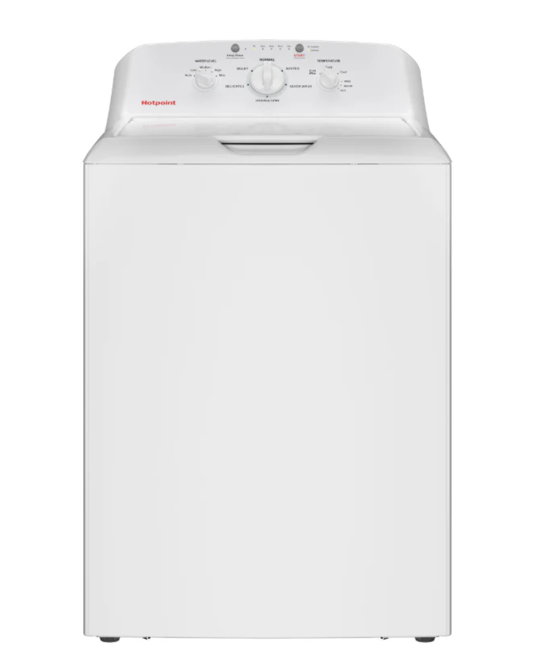 Hotpoint - HTW265ASWWW - 4.0 cu. ft. Capacity Washer & HTX26EASWWW - 6.2 cu. ft. Capacity Electric Dryer