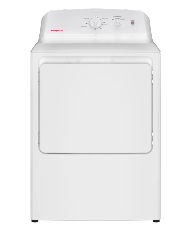 Hotpoint - HTW265ASWWW - 4.0 cu. ft. Capacity Washer & HTX26EASWWW - 6.2 cu. ft. Capacity Electric Dryer