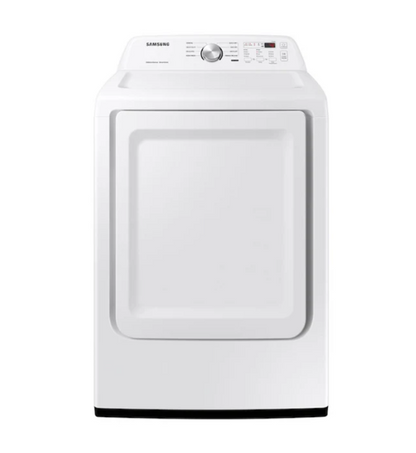 Samsung - WA45T3200AW – 4.5 Cu. Ft. Top Load Washer with Vibration Reduction Technology+ &  DVE45T3200W – 7.2 Cu. Ft. Electric Dryer with Sensor Dry