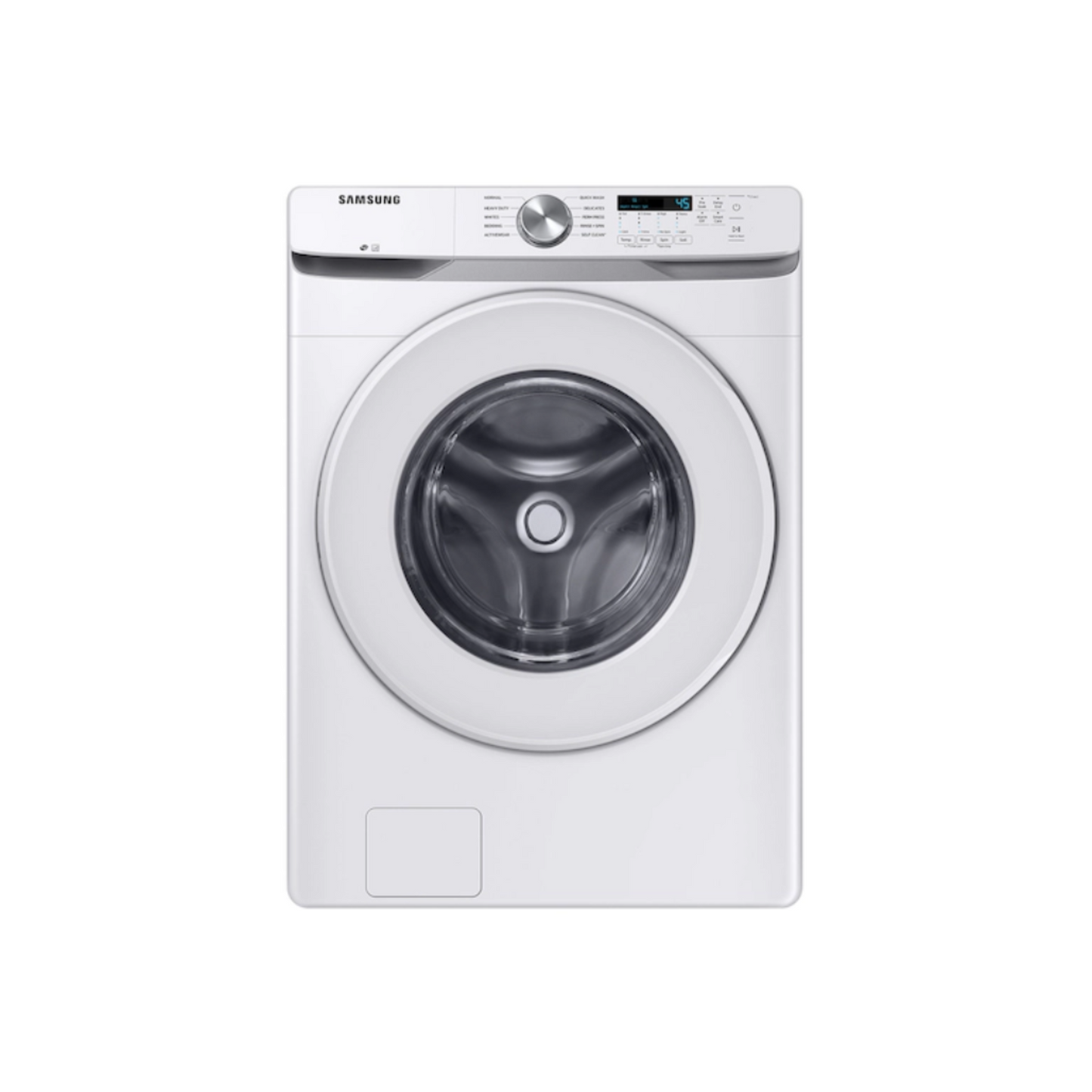 Samsung - WF45T6000AW/A5 – 4.5 Cu. Ft. Front Load Washer with Vibration Reduction Technology+ & DVE45T6000W/A3 – 7.5 Cu. Ft. Electric Dryer with Sensor Dry