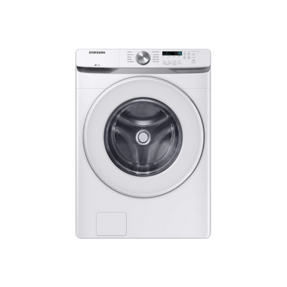 Samsung - WF45T6000AW/A5 – 4.5 Cu. Ft. Front Load Washer with Vibration Reduction Technology+ & DVE45T6000W/A3 – 7.5 Cu. Ft. Electric Dryer with Sensor Dry