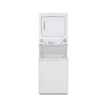GE- GUD27ESSMWW -  27 Inch Electric Laundry Center - White