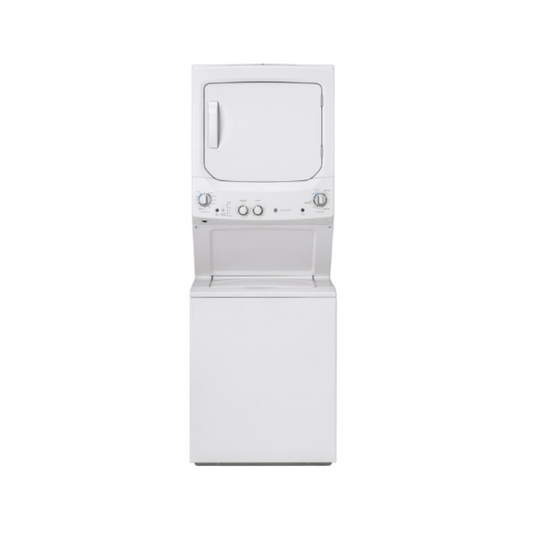 GE- GUD27ESSMWW -  27 Inch Electric Laundry Center - White