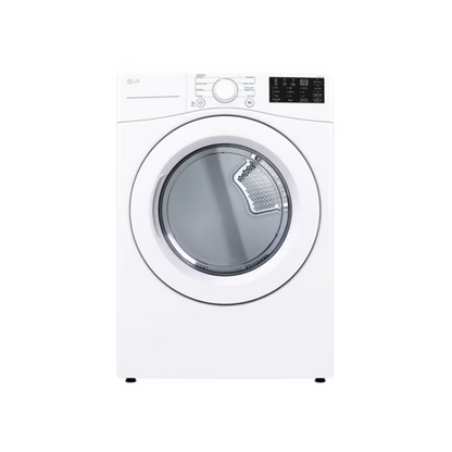LG - WM3400CW - 4.5 Cu. Ft. Stackable Front Load Washer / WM3470CW - 5.0 cu. ft. Stackable Front Load Washer & DLE3470W - 7.4 cu. ft. Vented Stackable Electric Dryer