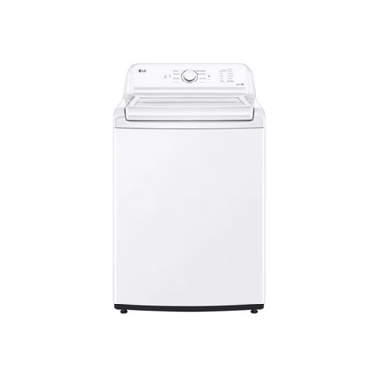 LG - WT6105CW - 4.1 cu. ft. Top Load Washer with 4-Way Agitator® & DLE6100W - 7.3 cu. ft. Ultra Large Capacity Rear Control Electric Energy Star Dryer with Sensor Dry