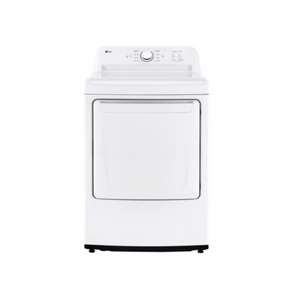 LG - WT6105CW - 4.1 cu. ft. Top Load Washer with 4-Way Agitator® & DLE6100W - 7.3 cu. ft. Ultra Large Capacity Rear Control Electric Energy Star Dryer with Sensor Dry