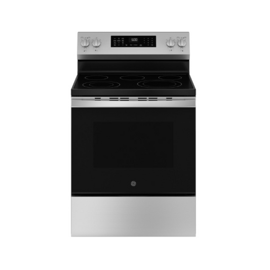 GE - GRF600AV1SS - 30” Free-Standing Electric Convection Range with No PreHeat Airfry & Easy Wash Oven Tray