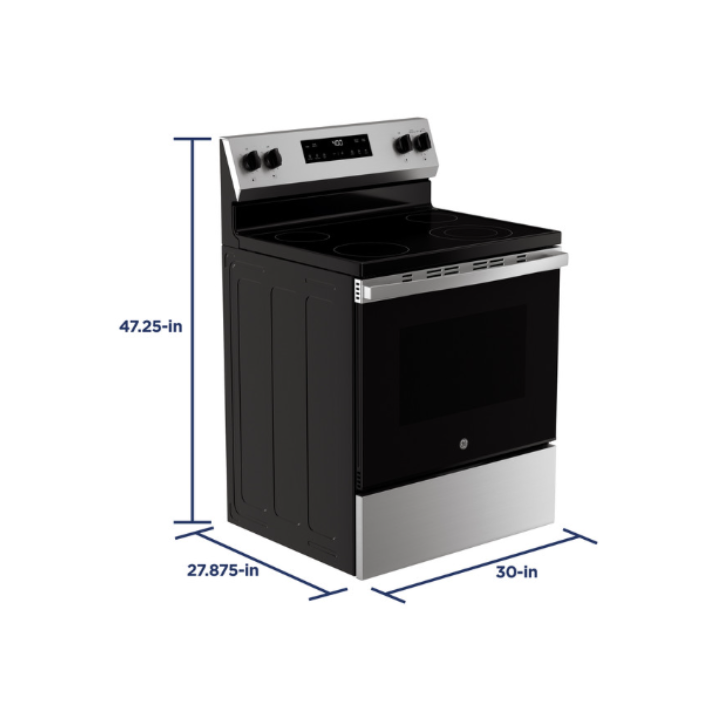GE - GRF400SVSS - 30" Free-Standing Electric Range