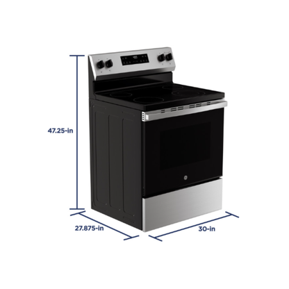 GE - GRF400SVSS - 30" Free-Standing Electric Range