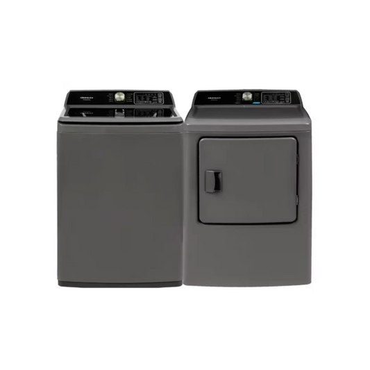 Crosley - CWM41154DX - 4.1 cu. ft Top Load Washer & CDME70105DX - 7.0 cu. ft. Electric Dryer - Onyx