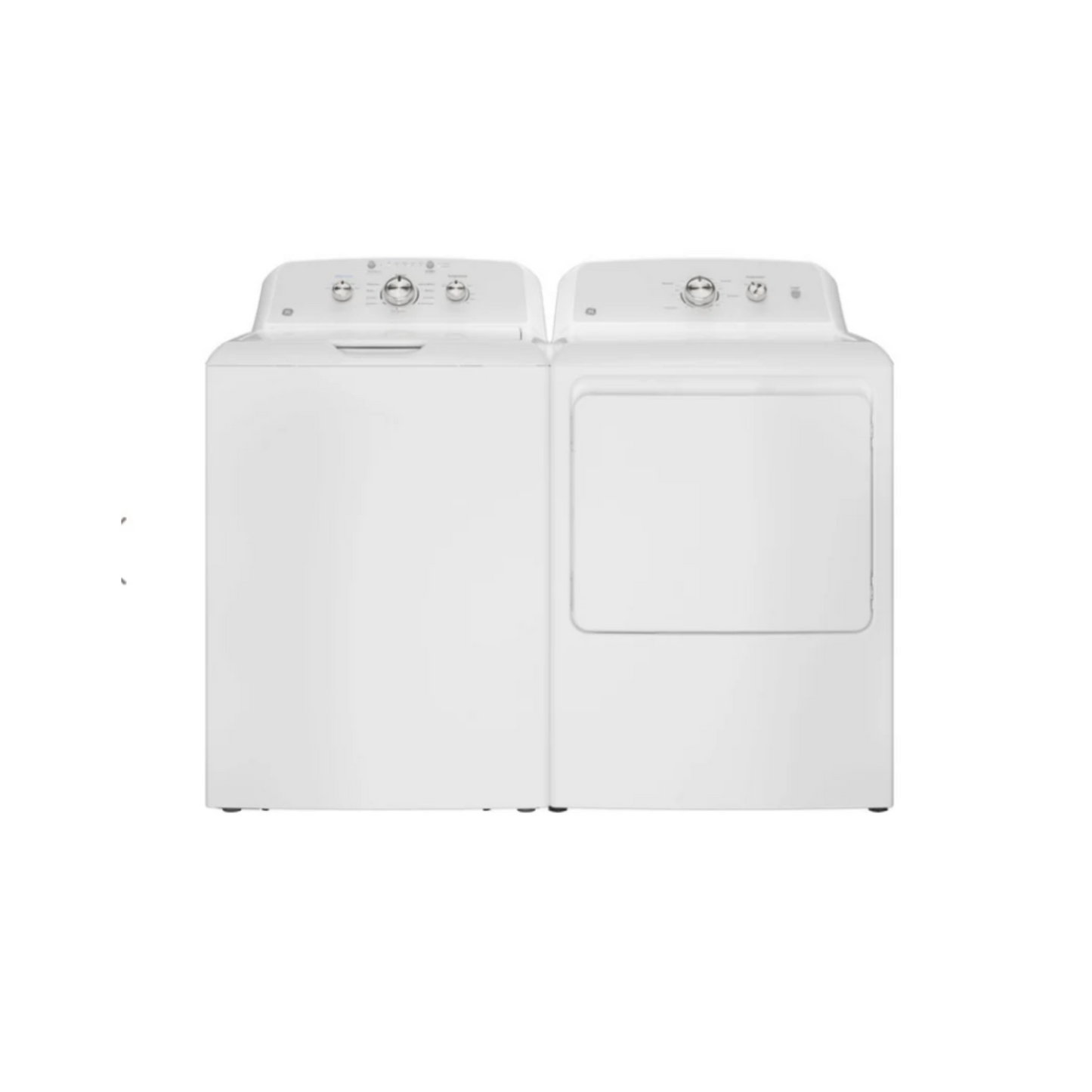 GE - GTW385ASWWS - 4.3 cu. ft. Capacity Washer &  GTX38EASWWS - 7.2 cu. ft. Capacity Electric Dryer