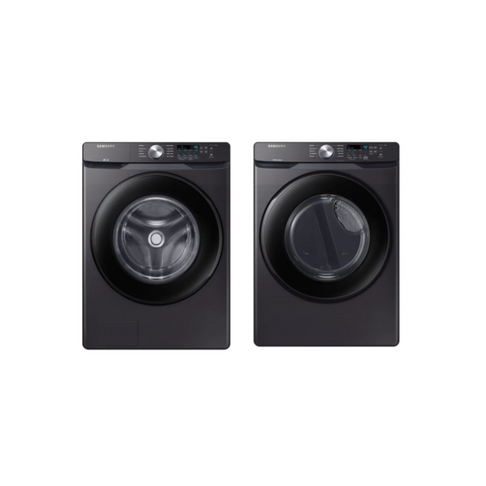 Samsung - WF45T6000AV/A5 – 4.5 Cu. Ft. Front Load Washer with Vibration Reduction Technology+ &  DVE45T6000V/A3 – 7.5 Cu. Ft. Electric Dryer with Sensor Dry