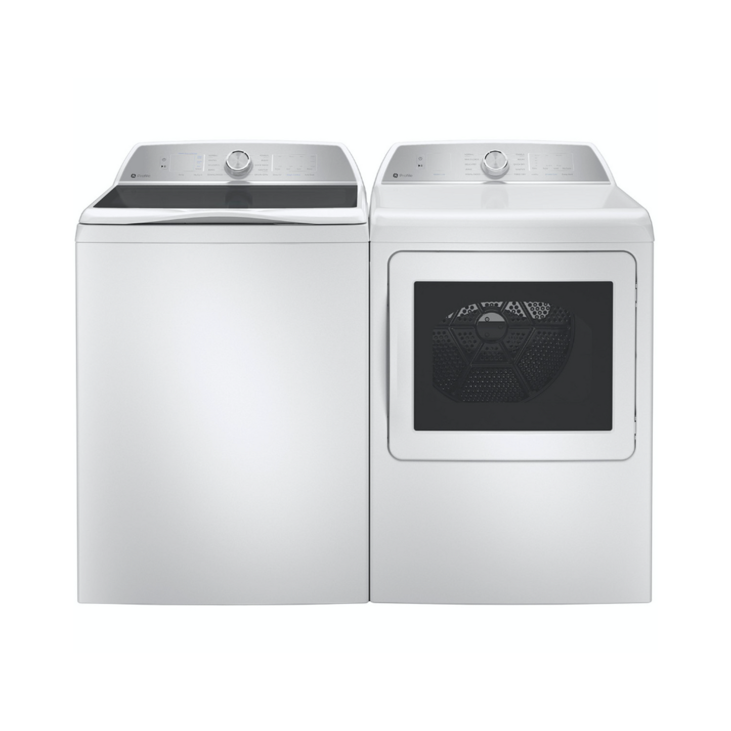 GE Profile - PTW600BSRWS - 5.0 cu ft Smart Top‑Load Washer & PTD60EBSRWS - 7.4 cu ft Smart Electric Dryer – White