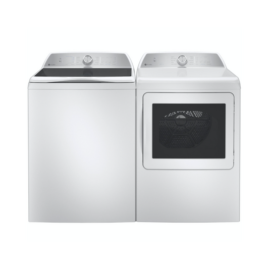GE Profile - PTW600BSRWS - 5.0 cu ft Smart Top‑Load Washer & PTD60EBSRWS - 7.4 cu ft Smart Electric Dryer – White