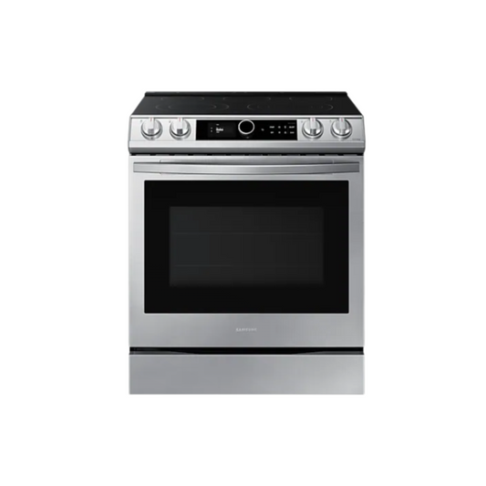 Samsung - NE63T8711SS/AA - 30″ Slide‑In Smart Electric Range with Smart Dial & No‑Preheat Air Fry