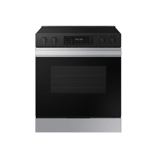 Samsung - NSE6DG8300SRAA - 30″ Bespoke 6.3 Cu. Ft. Slide‑In Smart Range with Air Fry & Precision Knob