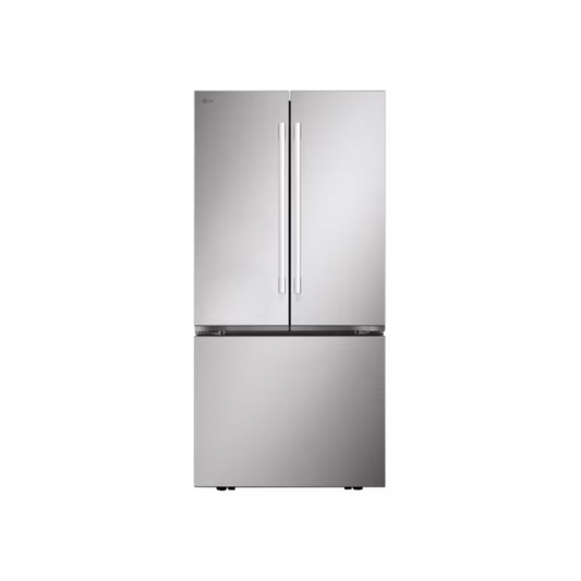 LG - LF25H6200S - 25 cu. ft. 3-Door French Door Refrigerator with Hybrid Handle Design