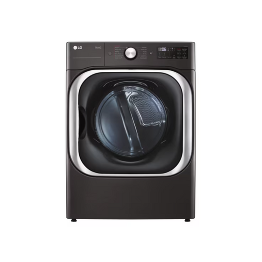 LG - DLEX8900B - 9.0 cu. ft. Mega Capacity Smart wi-fi Enabled Front Load Electric Dryer with TurboSteam™ and Built-In Intelligence