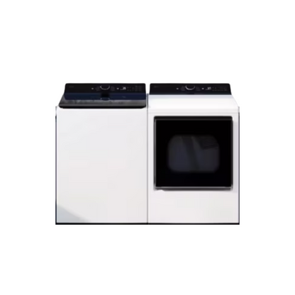 LG - WT8400CW - 5.5 cu. ft. Mega Capacity Smart Top Load Washer & DLE8400WE - 7.3 cu. ft. Ultra Large Capacity Rear Control Electric Dryer with LG EasyLoad™ Door