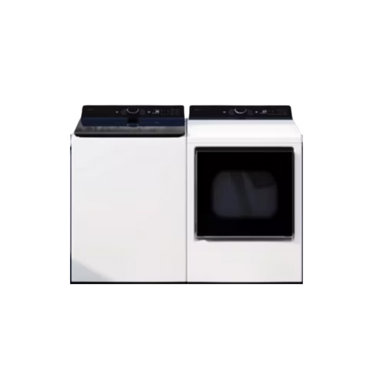 LG - WT8400CW - 5.5 cu. ft. Mega Capacity Smart Top Load Washer & DLE8400WE - 7.3 cu. ft. Ultra Large Capacity Rear Control Electric Dryer with LG EasyLoad™ Door