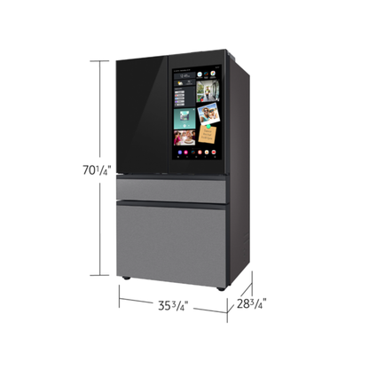 Samsung - RF90F23AECR - AI Family Hub™ | AI Vision Inside™ & AOD | 23 cu.ft. Counter Depth 4-Door French Door (Open Box)