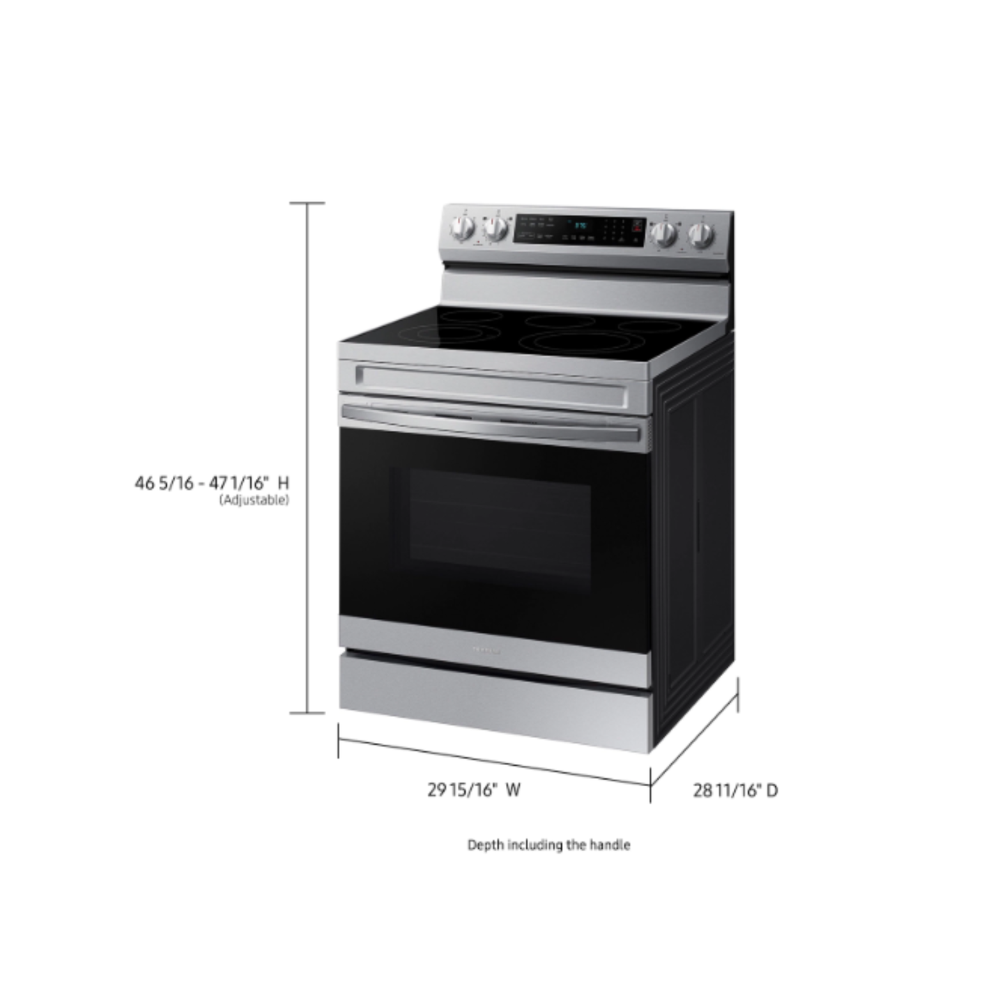 Samsung - NE63A6511SS - Convection | Wi-Fi | 6.3 cu.ft. Freestanding Electric Range