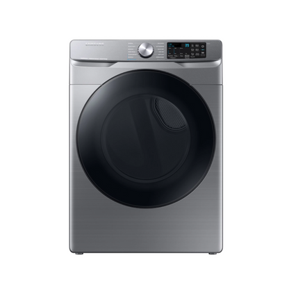Samsung -  WF45B6300AP/DVE45B6300AP - 4.5 cu. ft. Large Capacity Smart Front Load Washer with Super Speed Wash in Platinum & DVE45B6300P - 7.5 cu. ft. Smart Electric Dryer with Steam Sanitize+ in Platinum