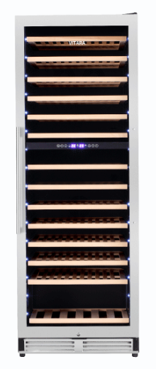 Vitara - VBWC1541D - 154 Bottle Dual Zone Wine Cooler - Stainless Steel