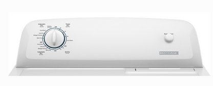 CONSERVATOR - VWW3809RW - 3.8 Cubic Foot Top Load Washer & VDEW6511RW - 6.5 Cubic Foot Front Load Electric Dryer - White