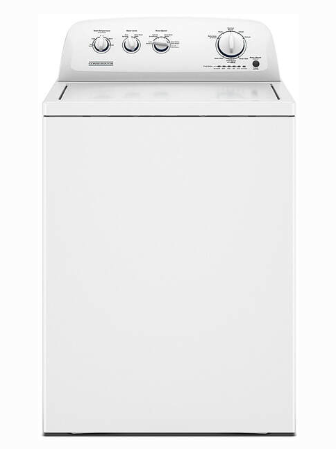 CONSERVATOR - VWW3809RW - 3.8 Cubic Foot Top Load Washer & VDEW6511RW - 6.5 Cubic Foot Front Load Electric Dryer - White