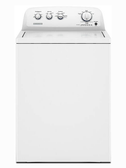 CONSERVATOR - VWW3809RW - 3.8 Cubic Foot Top Load Washer & VDEW6511RW - 6.5 Cubic Foot Front Load Electric Dryer - White